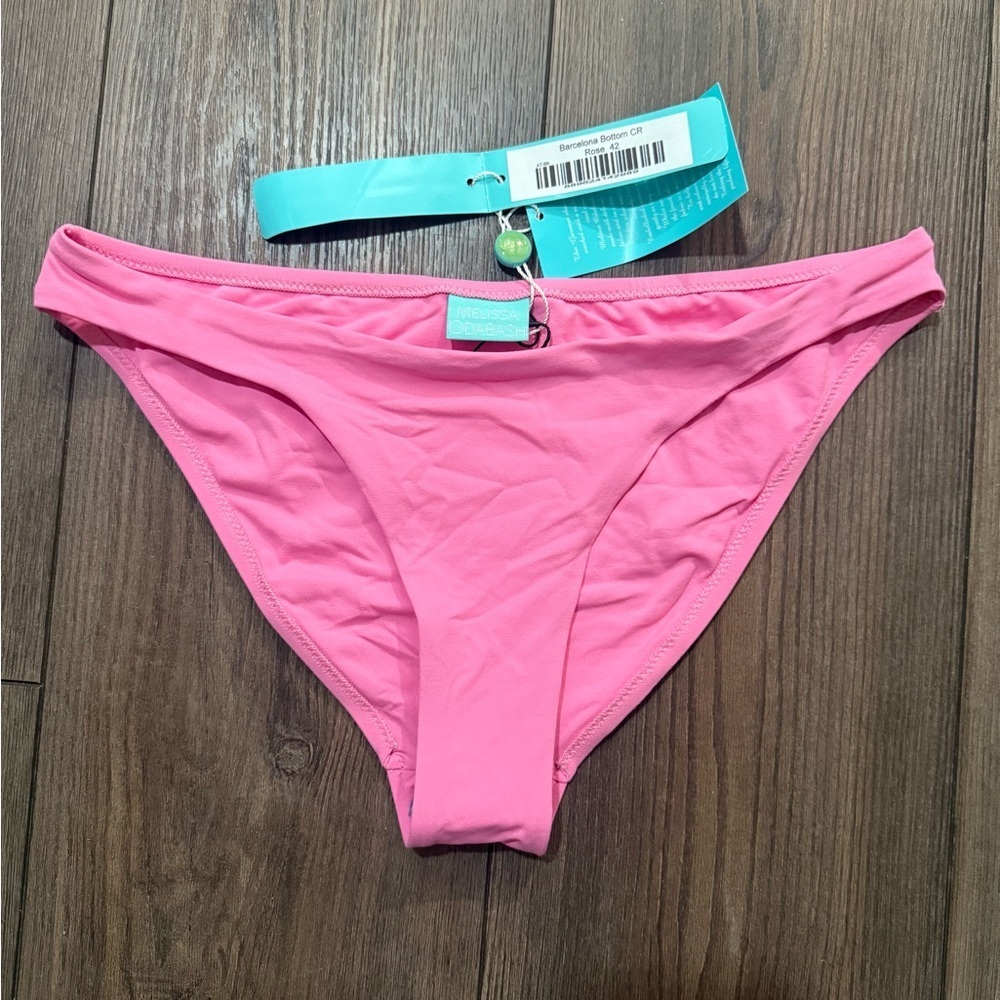 Melissa Odabash Barcelona Bikini Bottom Pink Italian Swim US 6 NWT